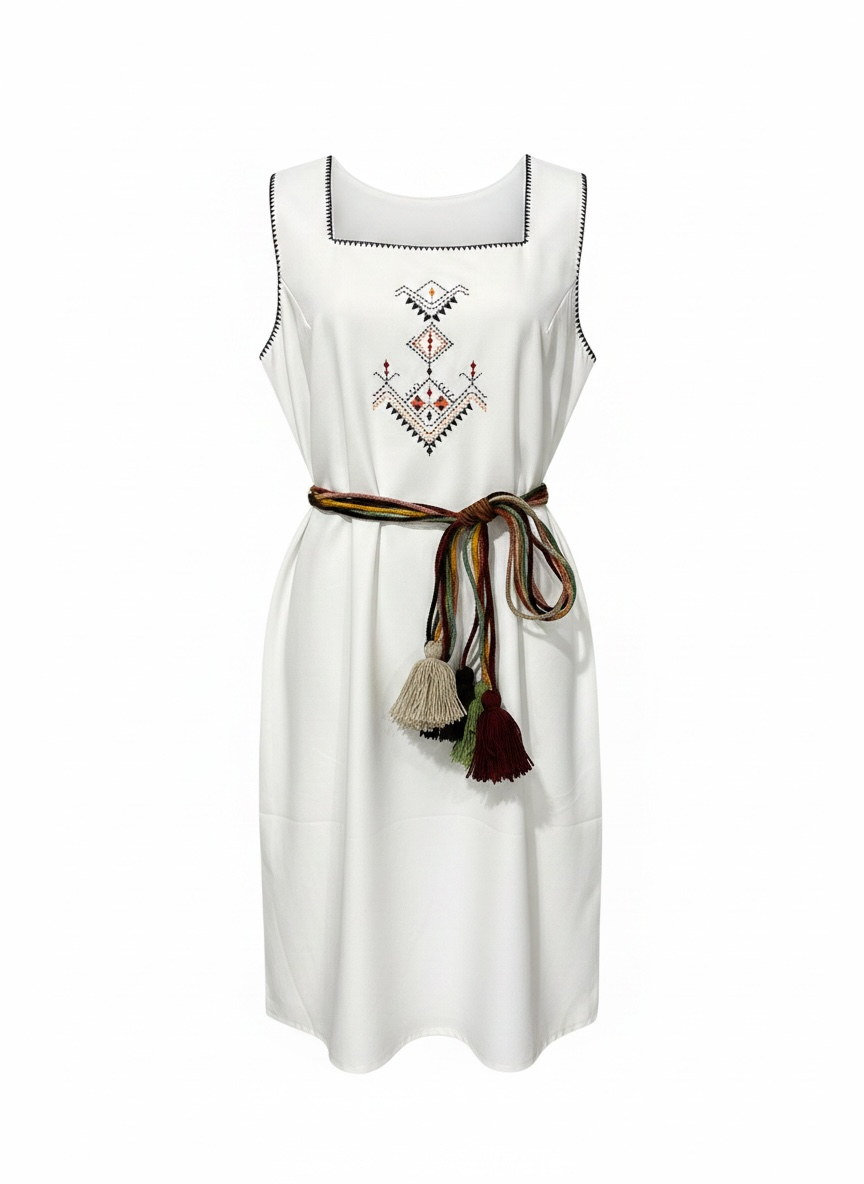Robe broderie mini