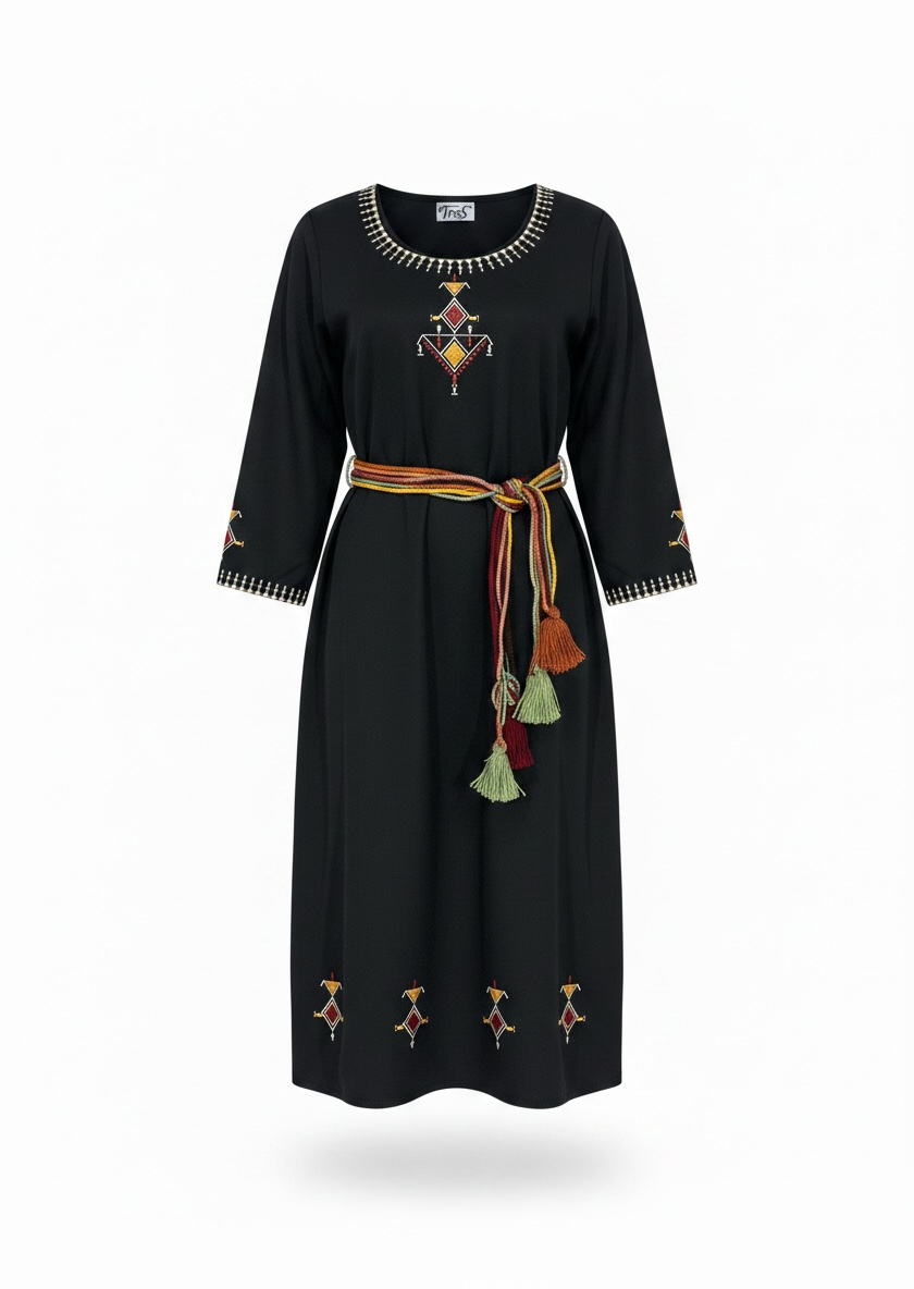 Robe broderie mini