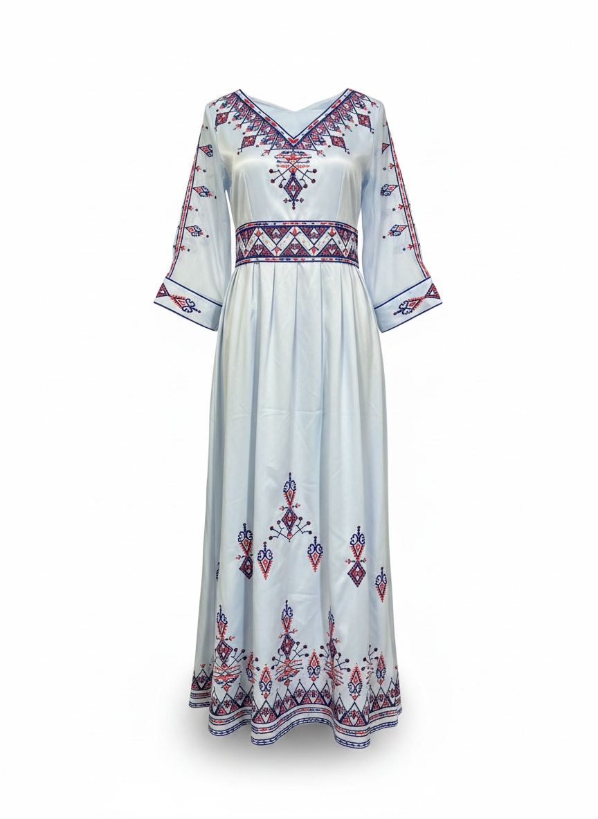 Robe kabyle brodée élégante
