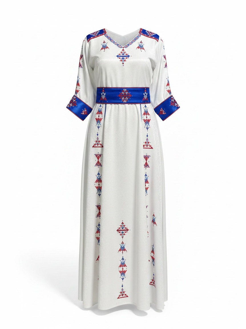 Robe berbère brodée