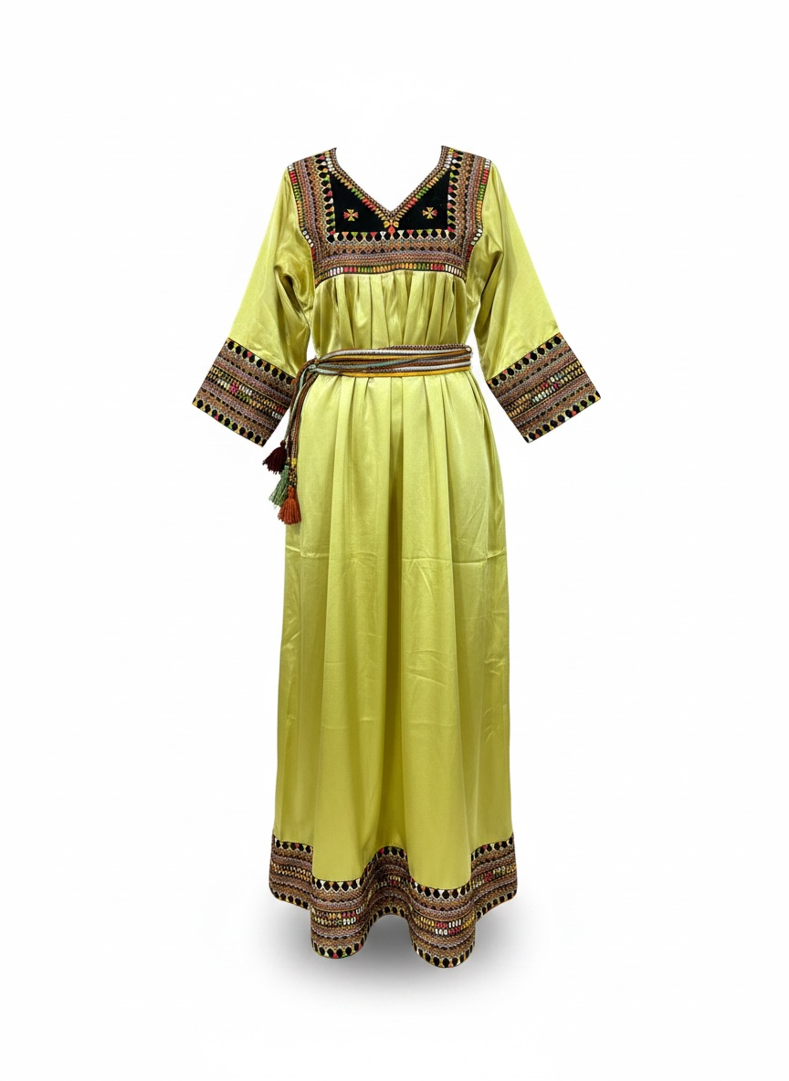Robe satinée