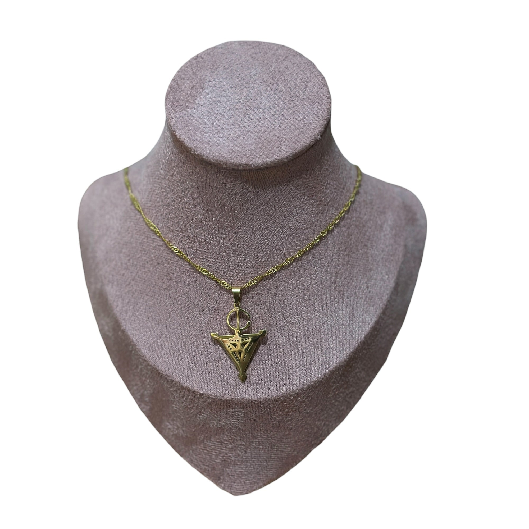 Collier fibule acier inoxydable