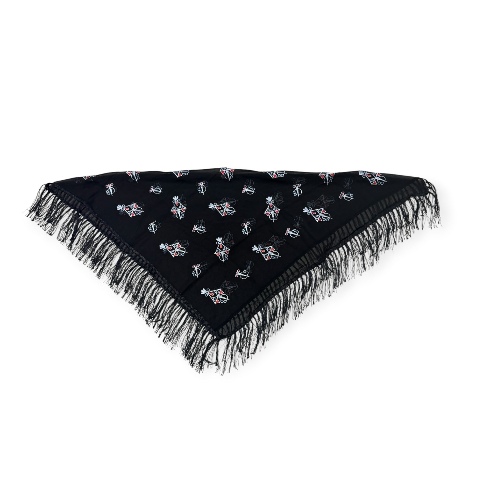 Foulard brodé