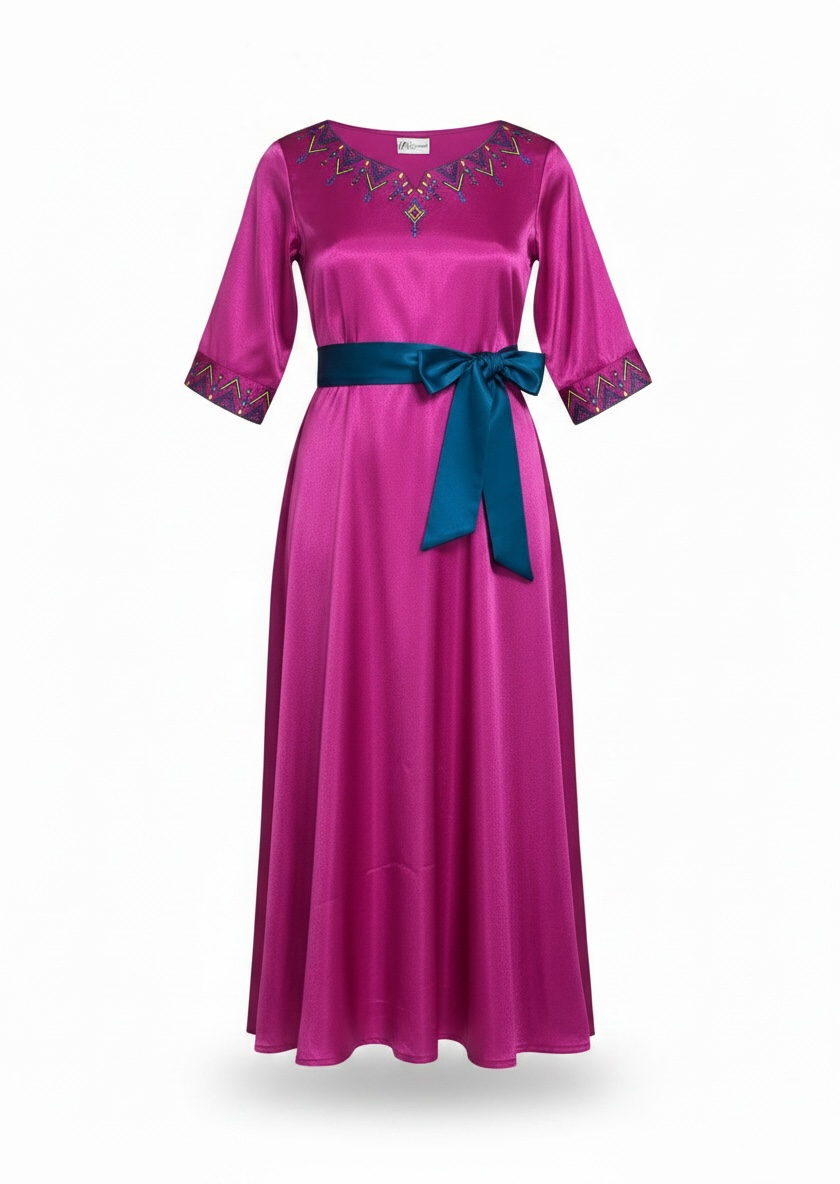 Robe satin Simple