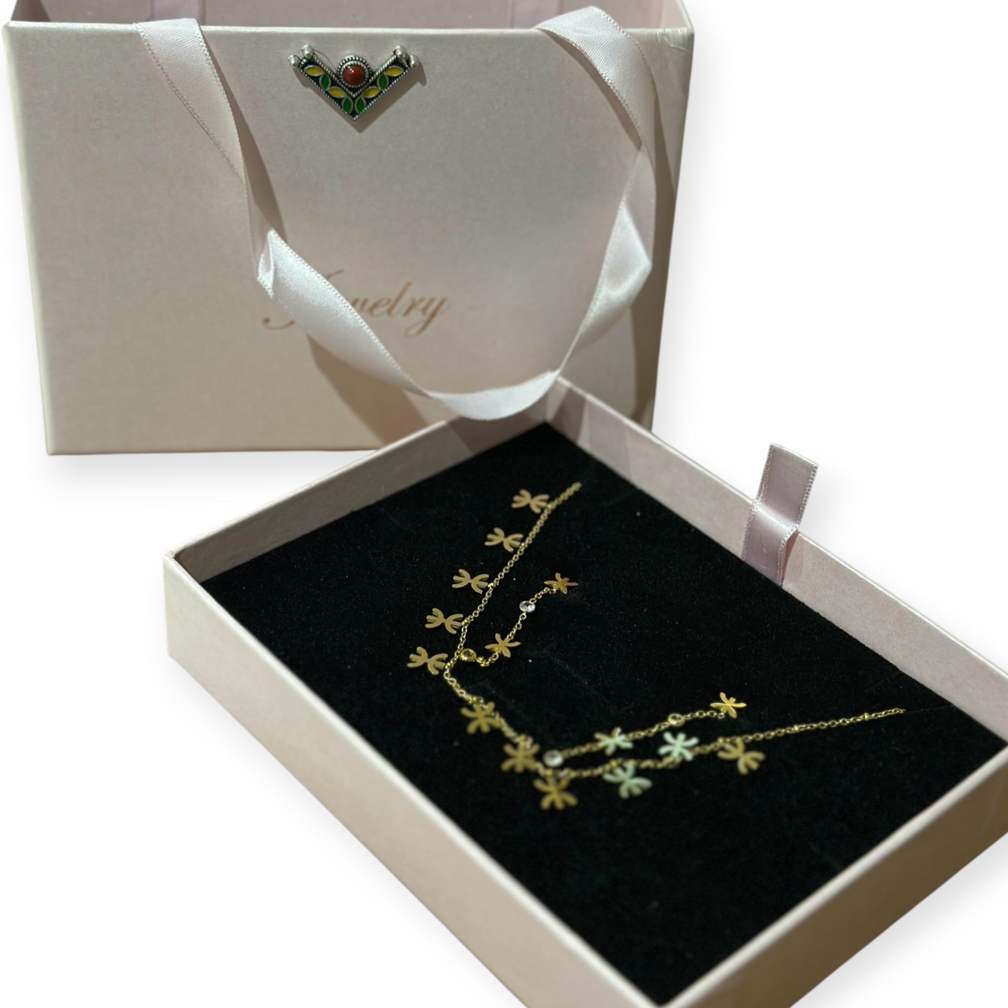 Box bijoux boucle et collier