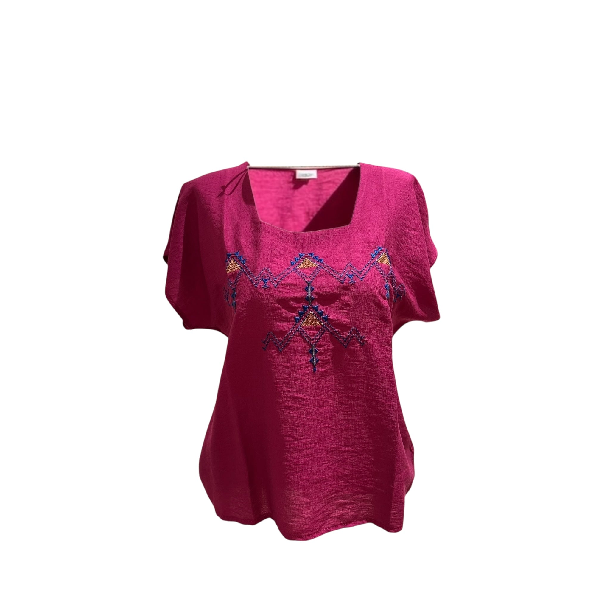 T-shirt en lin brodé