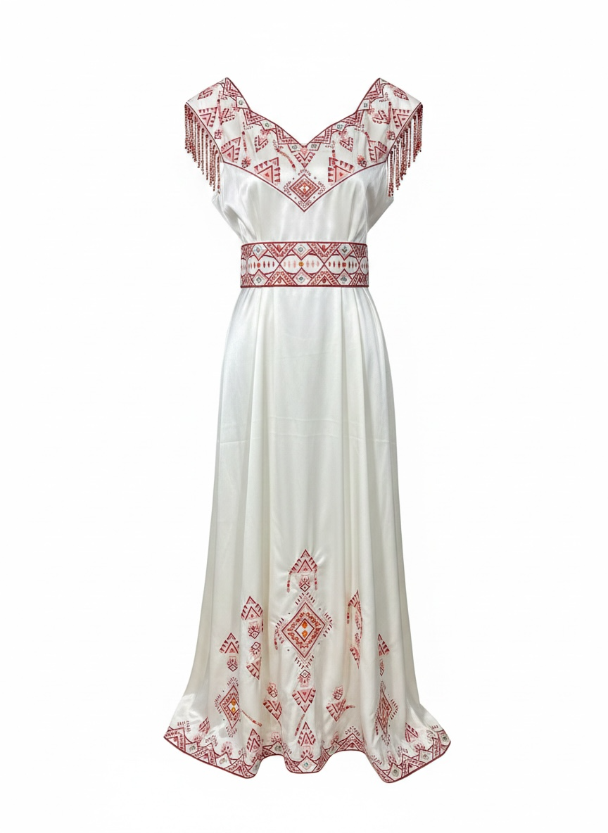 Robe berbère perlé