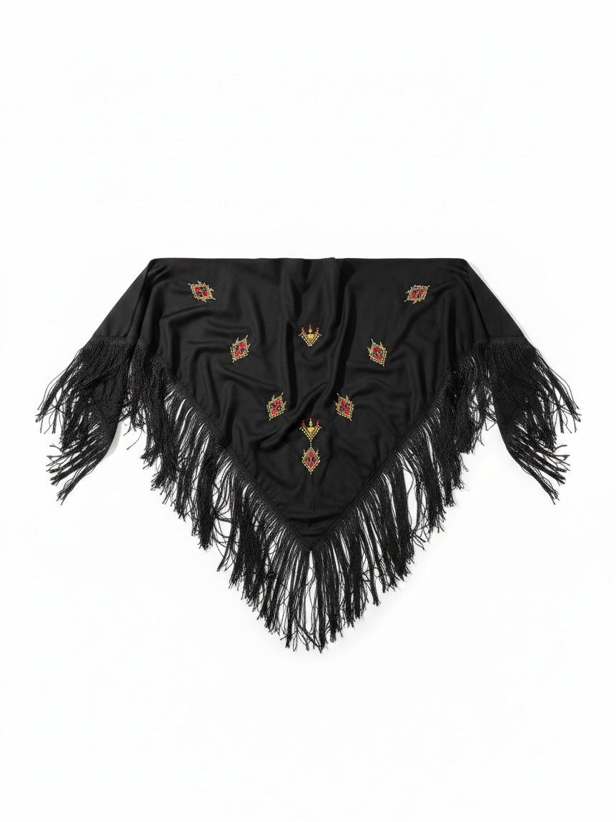 Foulard berbère noir