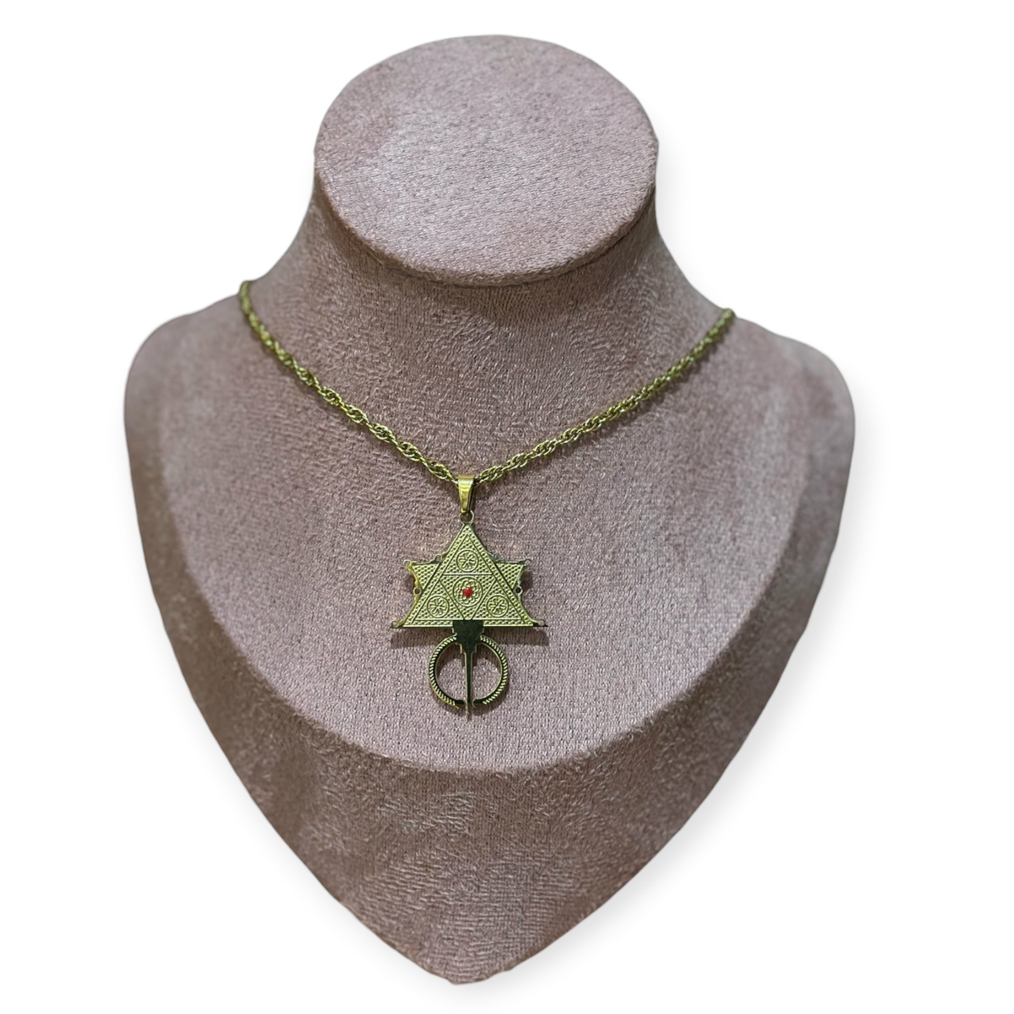 Collier lila acier inoxydable