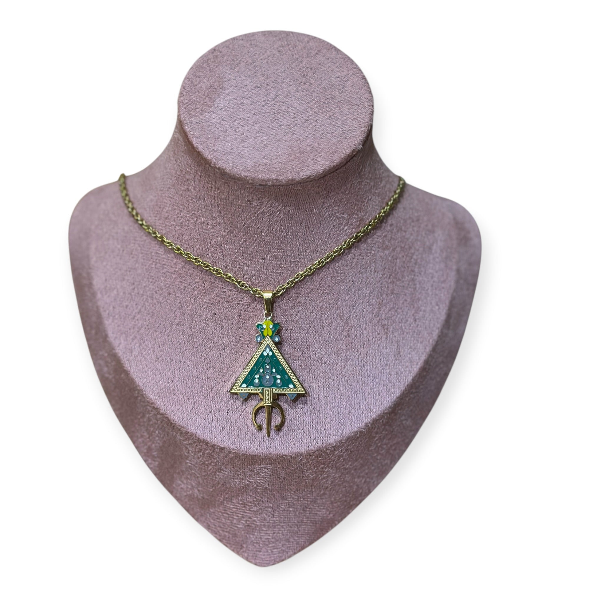 Collier fibule acier inoxydable