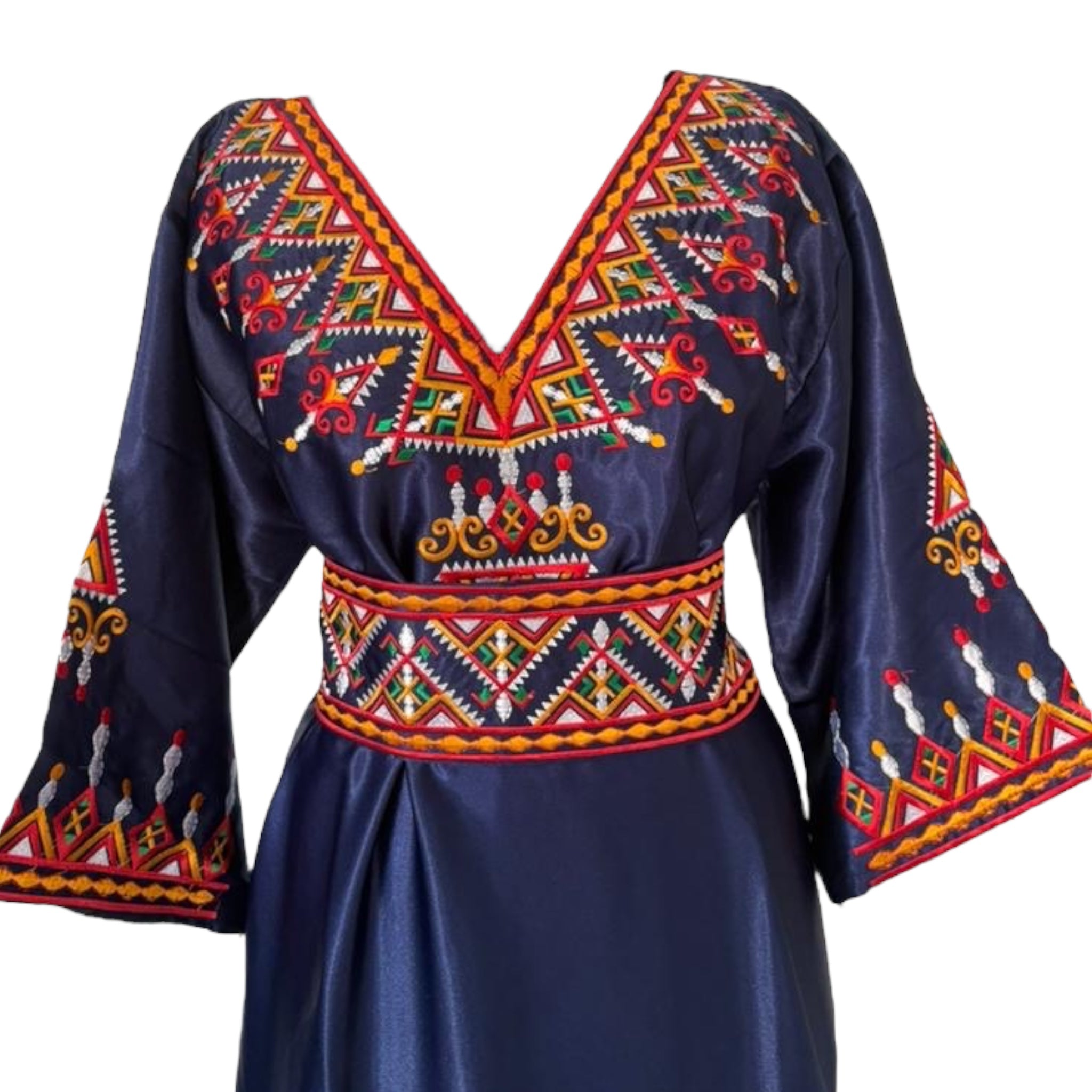 Robe broderie bleu - Robes Kabyles